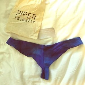 Piper bathing suite bottom -reversible - blue